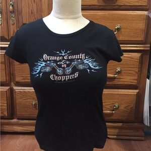 Genuine Orange County Choppers, 2004 Womens Short Sleeve T-Shirt EUC